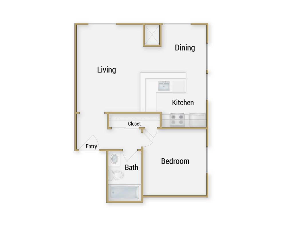 Floor plan layout diagram for Berkeley
